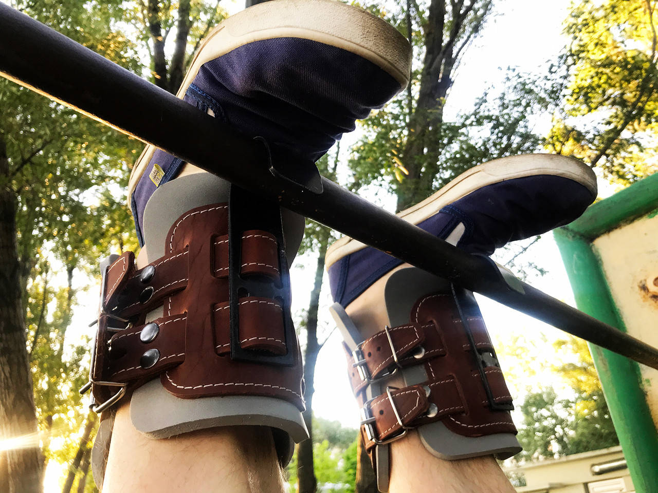 

Гравитационные ботинки (инверсионные ботинки для турника) тренажер для спины VMSport Light (vms-014)