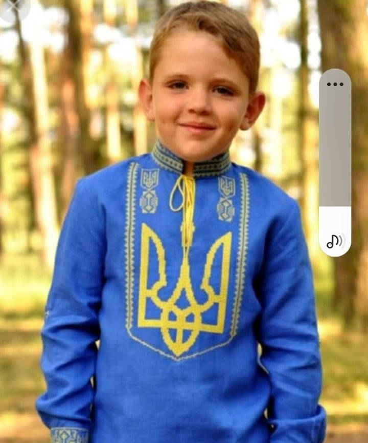 

Хлопчача вишиванка "Тризубець" на 1-14 років