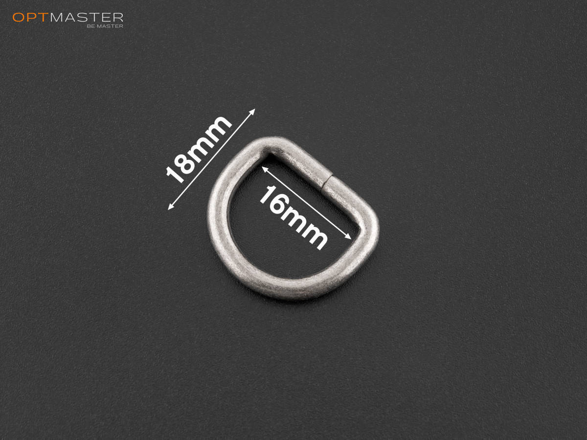 

Полукольцо 16мм (50-А362) цв. состаренное серебро