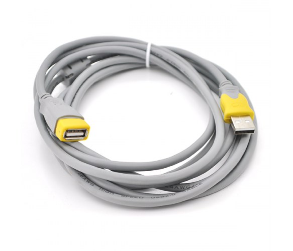 

Кабель-подовжувач USB 2.0 V-Link AM/AF 3.0m 1феррит Grey/Yellow 10132