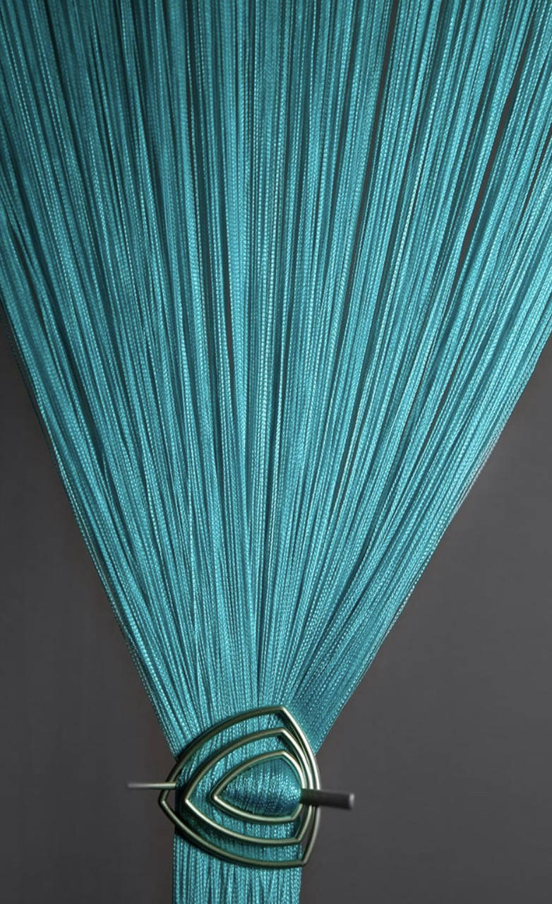 

Шторы Нити Однотонные №201, Бирюзовый