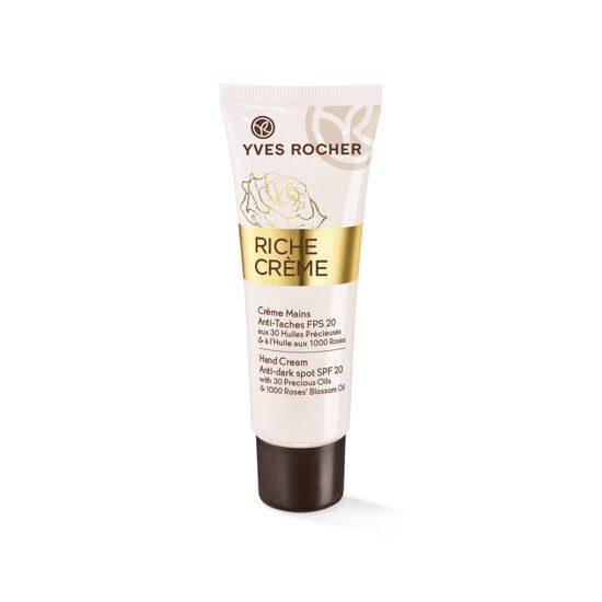 

Антивозрастной крем для рук от пигментных пятен с SPF20 RICHE CREME Yves Rocher Ив Роше 50 мл