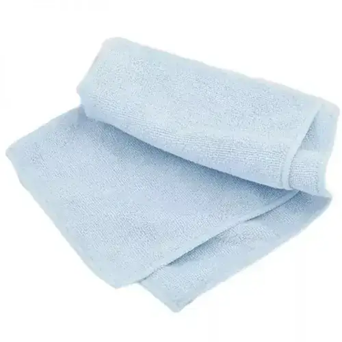 

Микрофибровая полировальная салфетка оверлочная голубая 40x40