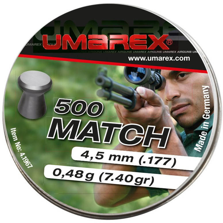 

Пули Umarex Match 500, 0.48 гр.
