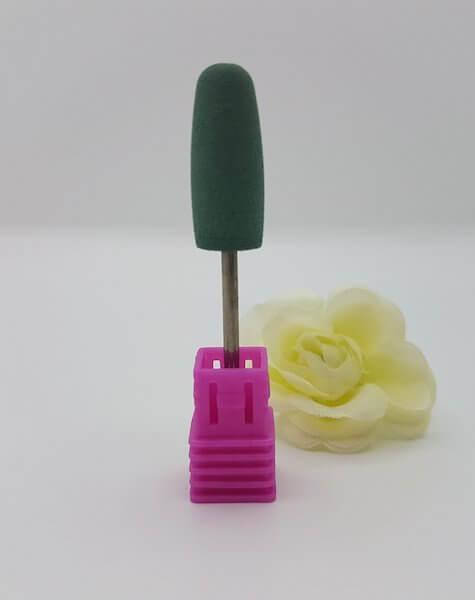 

Силиконовая фреза с абразивным напылением закругленный конус(голубая), Голубой