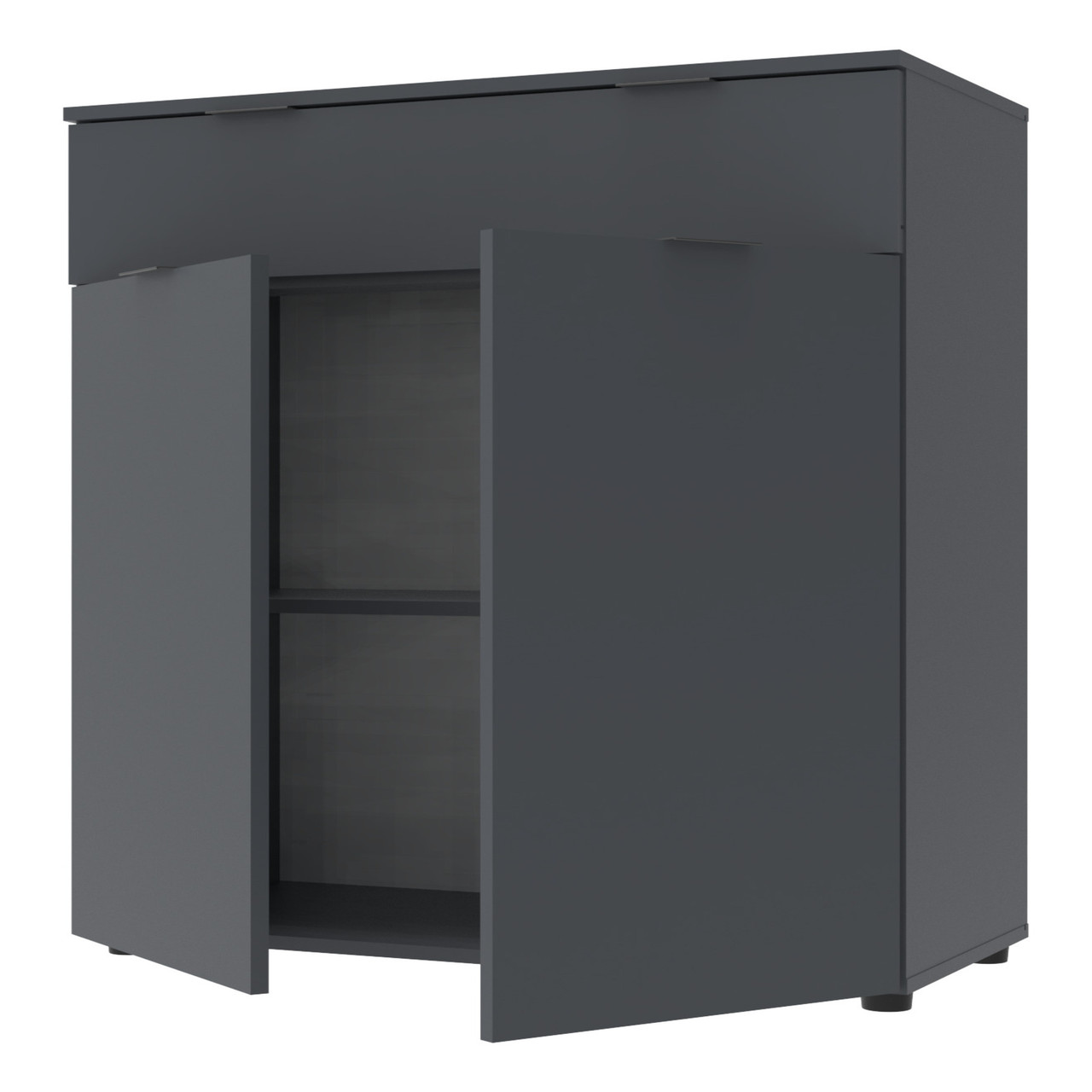 Комод Doros Рон 2 2 фасади 1 шухляда Графіт 80х38х100 (41516004) 4
