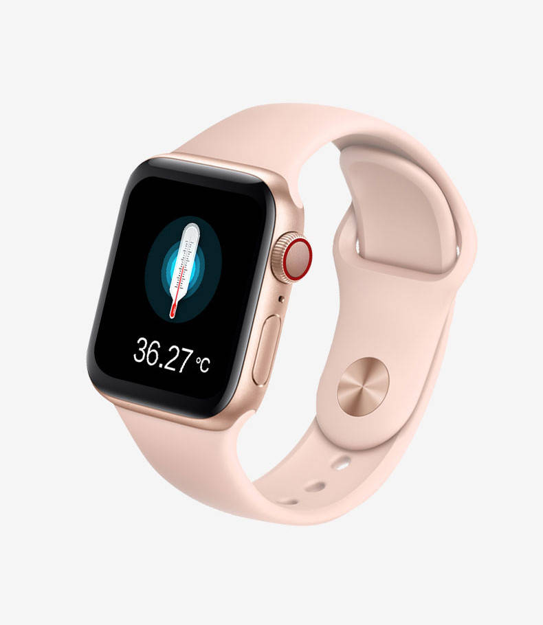 

Умные часы (фитнес-браслет) 4you LIFE (1.54 IPS, Звонки, Термометр, Метал, 12мес гар) rose gold