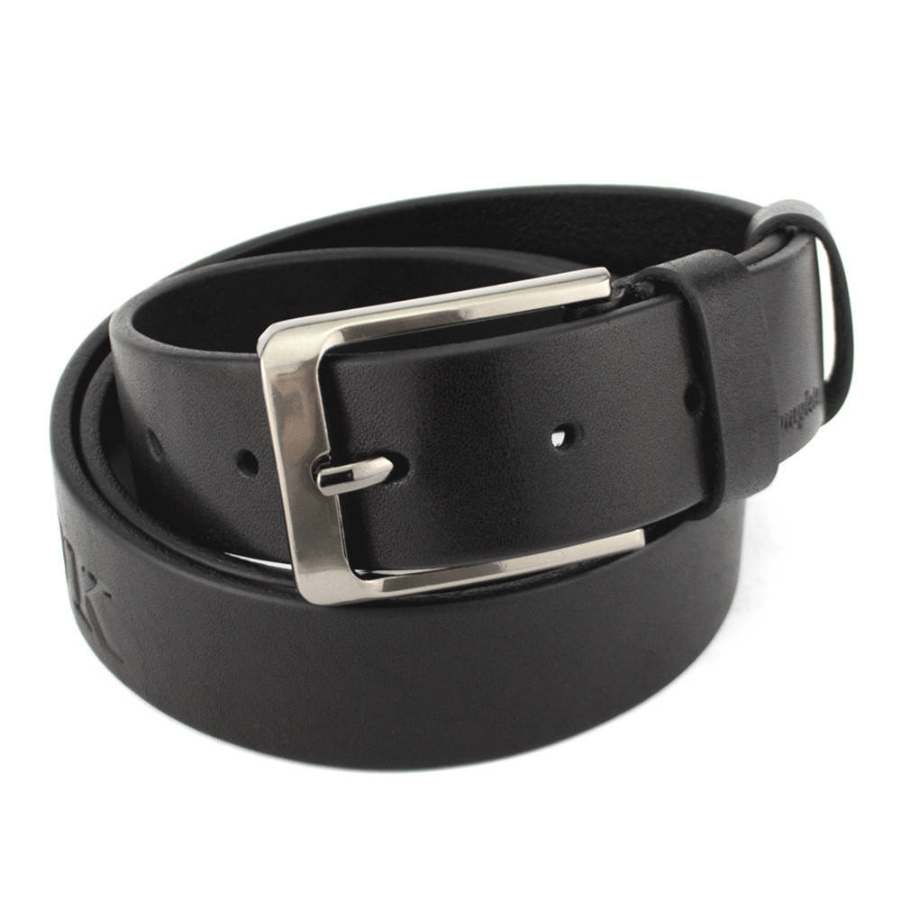 

Ремень мужской кожаный черный классика JK-3566 (130 см) Black