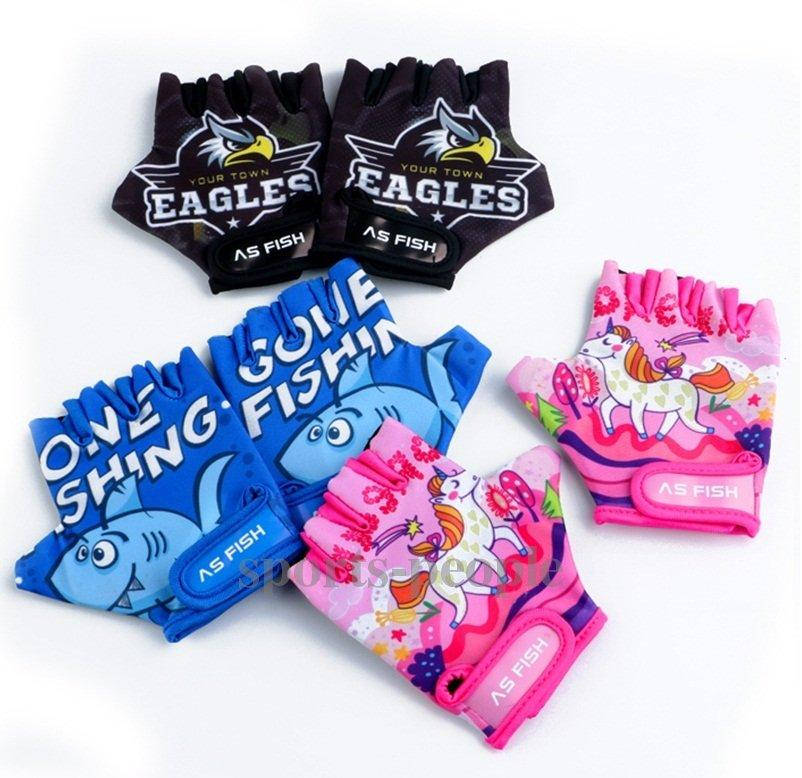 

Перчатки велосипедные (велоперчатки) детские, AS Fish, размер XS, S, разн. цвета.