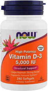 

Now Foods, витамин D-3, 5000 МЕ, 240 мягких таблеток