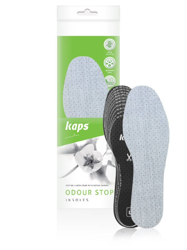 

Антибактериальные стельки с активированным углем от запаха Kaps Odour Stop