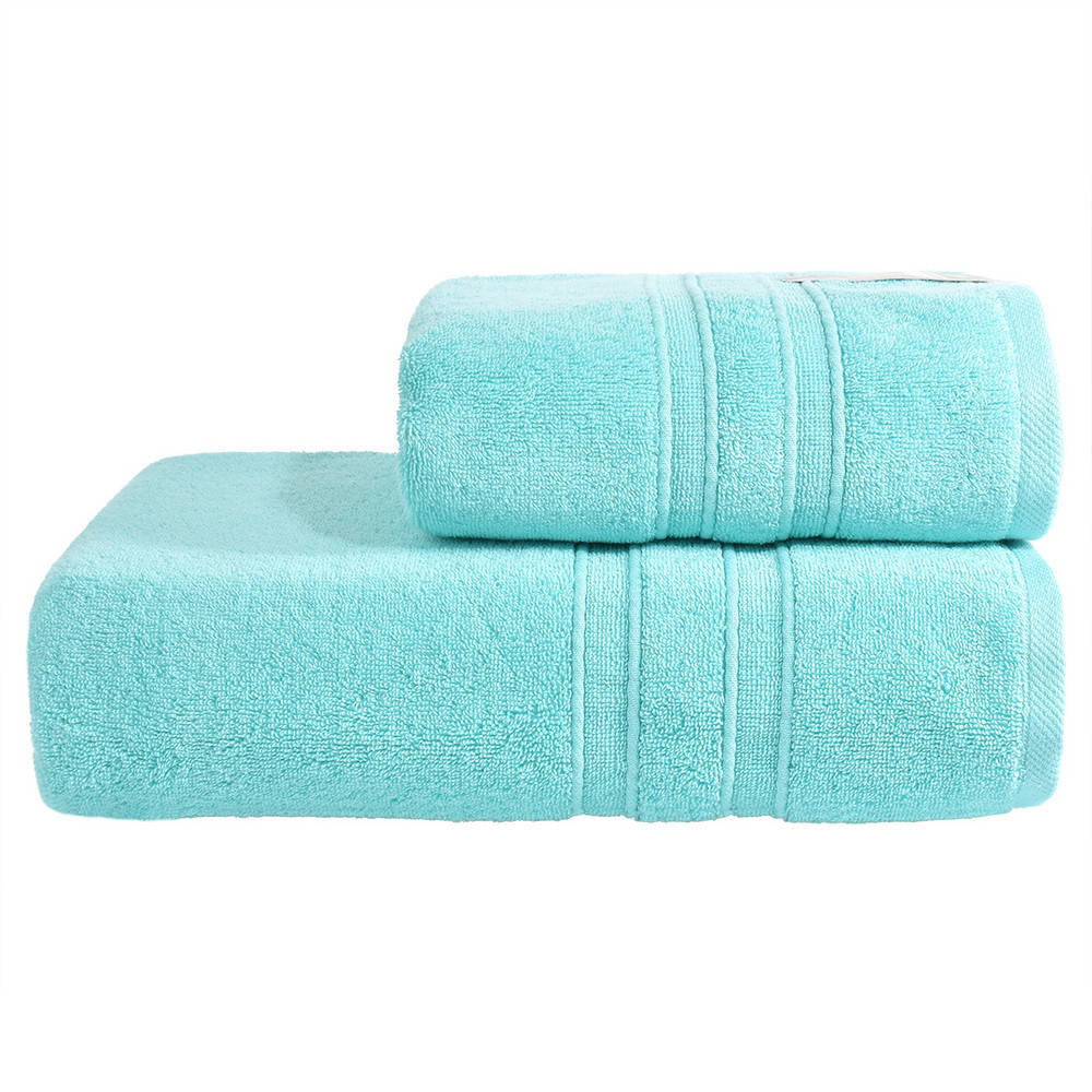 

Махровое полотенце Aqua Fiber Premium TM IDEIA 50х90 см блакитний, Голубой