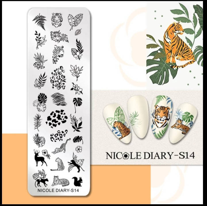 

Пластина для стемпинга Nicole Diary-S14