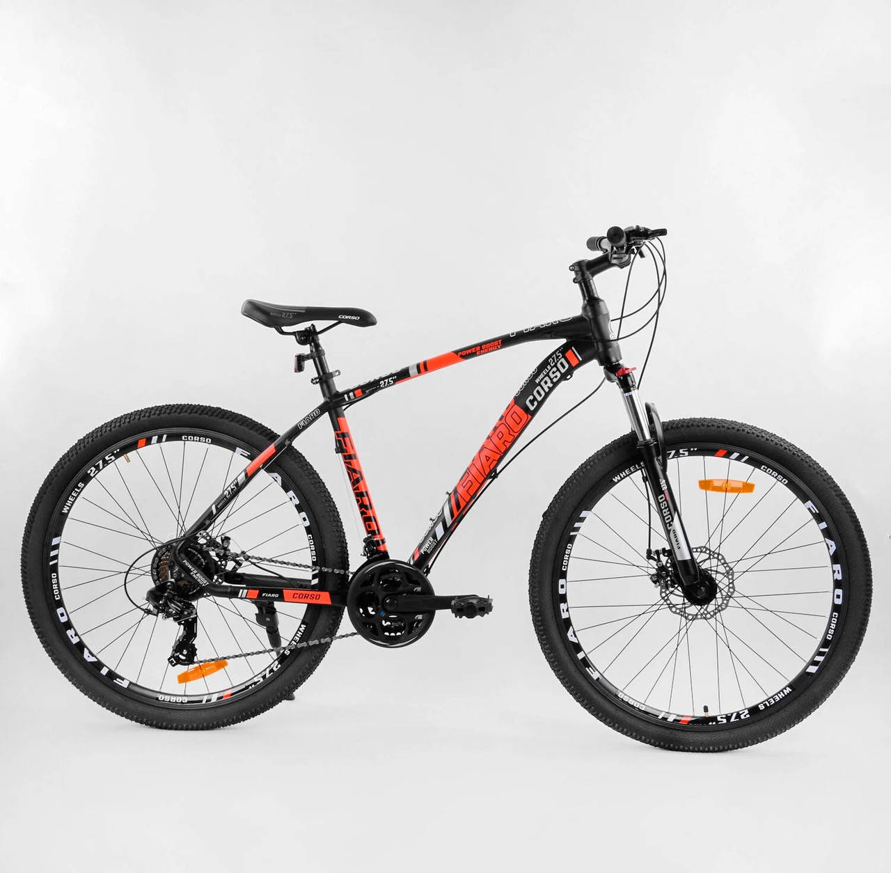 

Велосипед Спортивный CORSO «FIARO» 27.5" дюймов 62935 оранжевый 04770