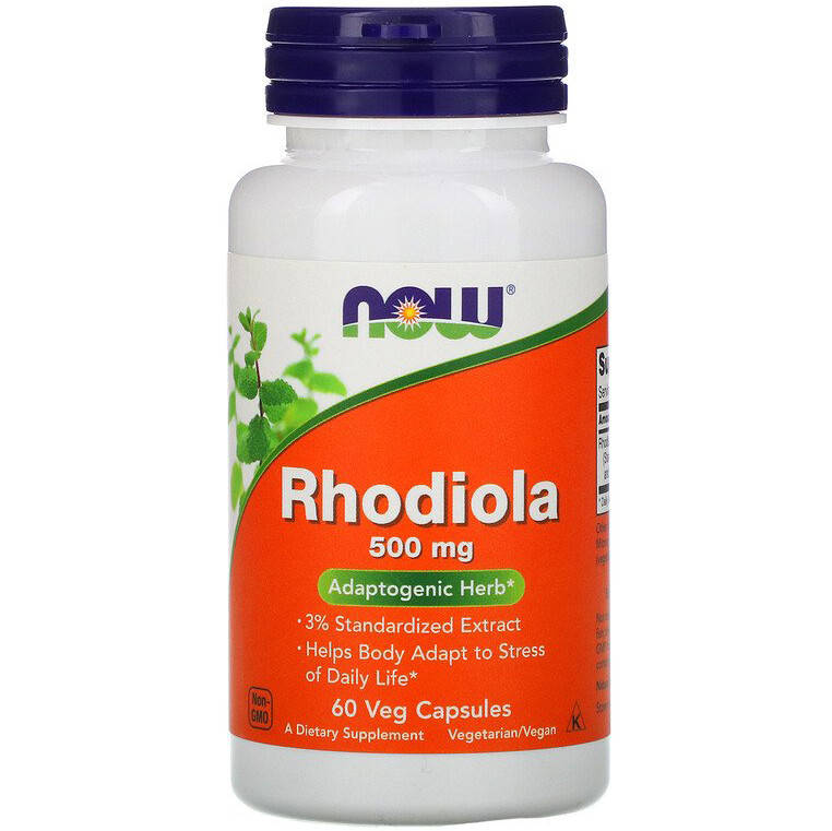 

Родиола розовая NOW Foods "Rhodiola" 500 мг (60 капсул)