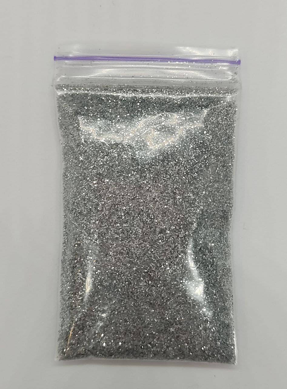 

Глиттеры для тату (10 грамм) серебро
