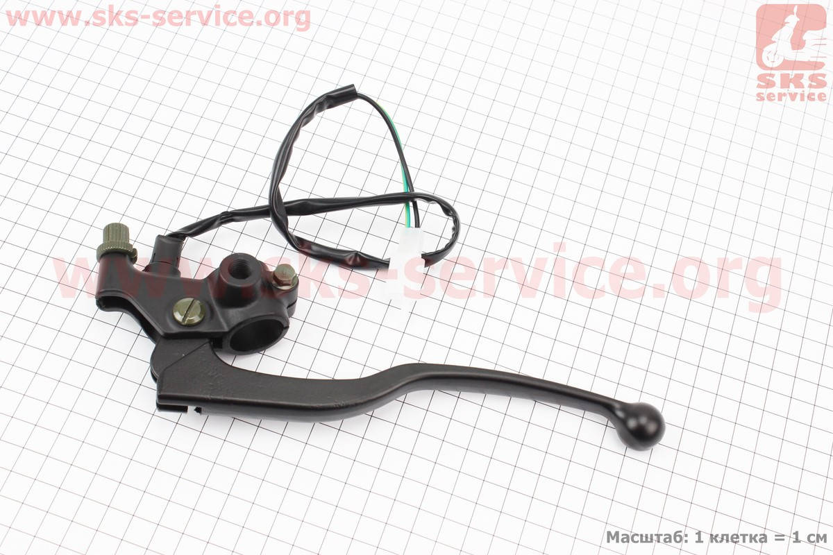 

Рычаг руля левый с креплением под зеркало (М10) на мотоцикл JIANSHE YB125 / Yamaha - YBR125