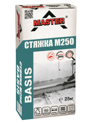 

Смесь для выравнивания и ремонта пола, стяжка армированная "Master-Basis", 25 кг