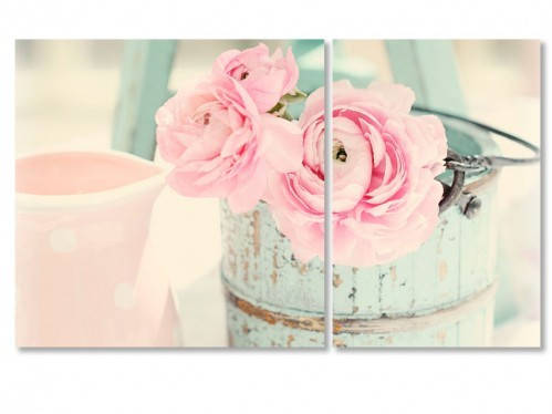 

Модульная картина IDEAPRINT Розовые чайные розы 60, 2, 100