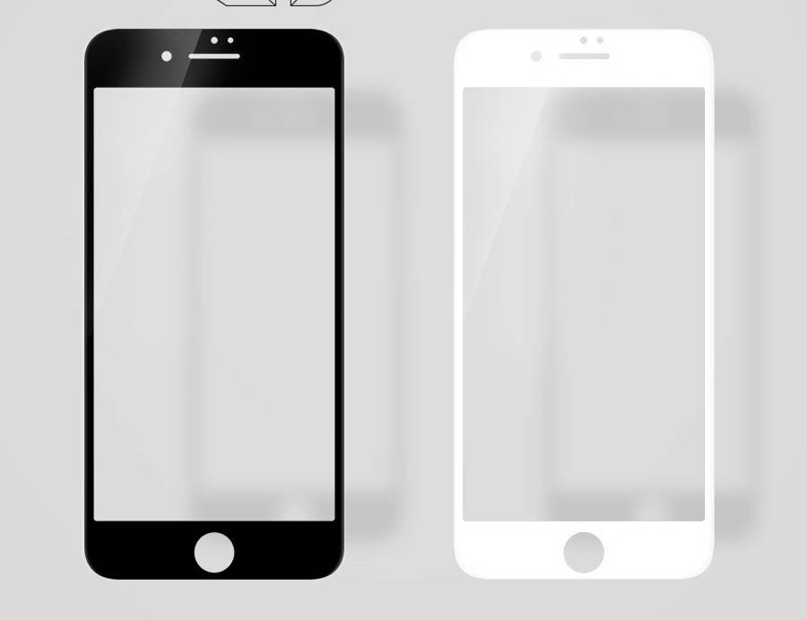 

Защитное стекло 9D Полной оклейки iPhone 7 Plus / 8 Plus, Захисне скло