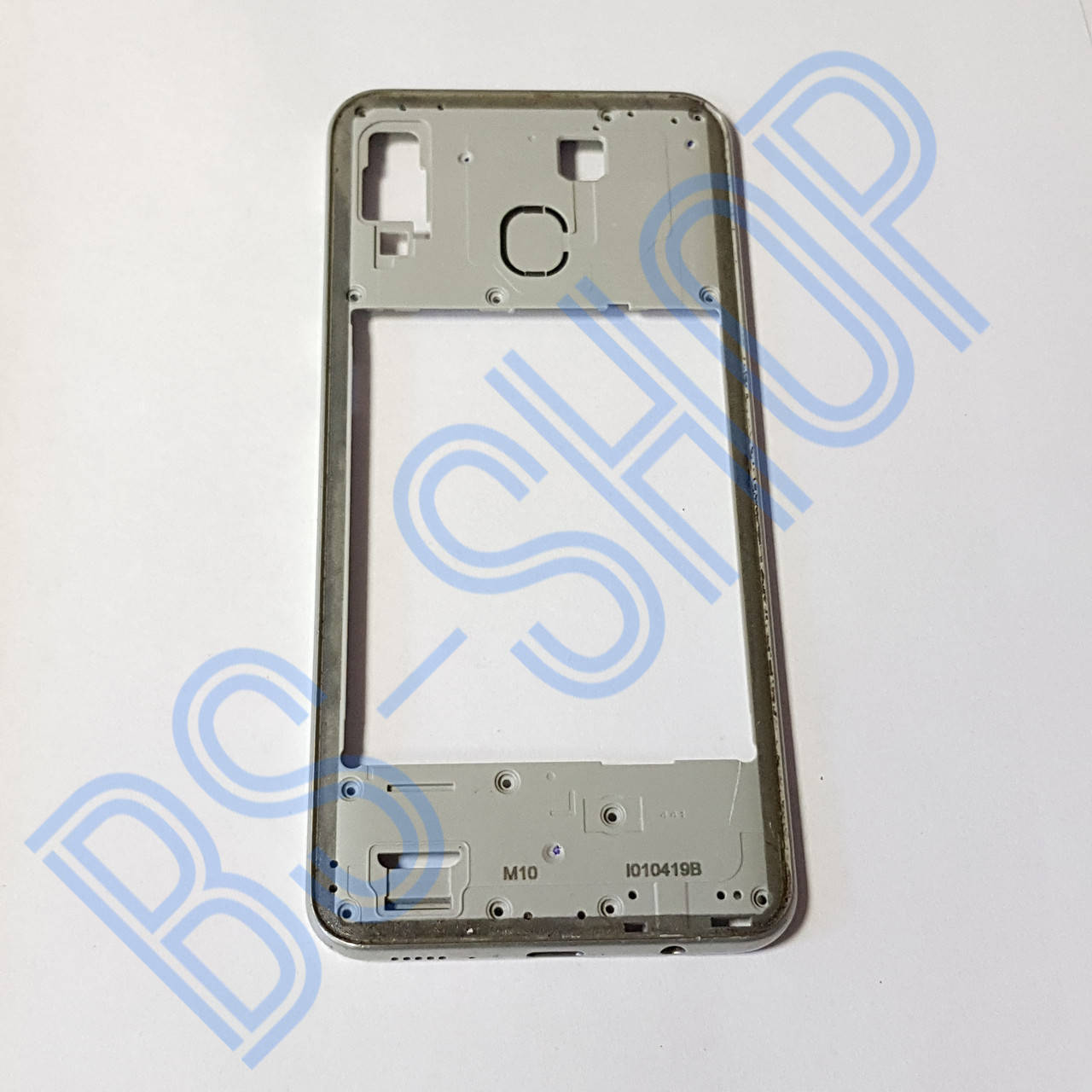 

Задняя часть корпуса Samsung A30 (SM-A305F) white original Б/У, Белый