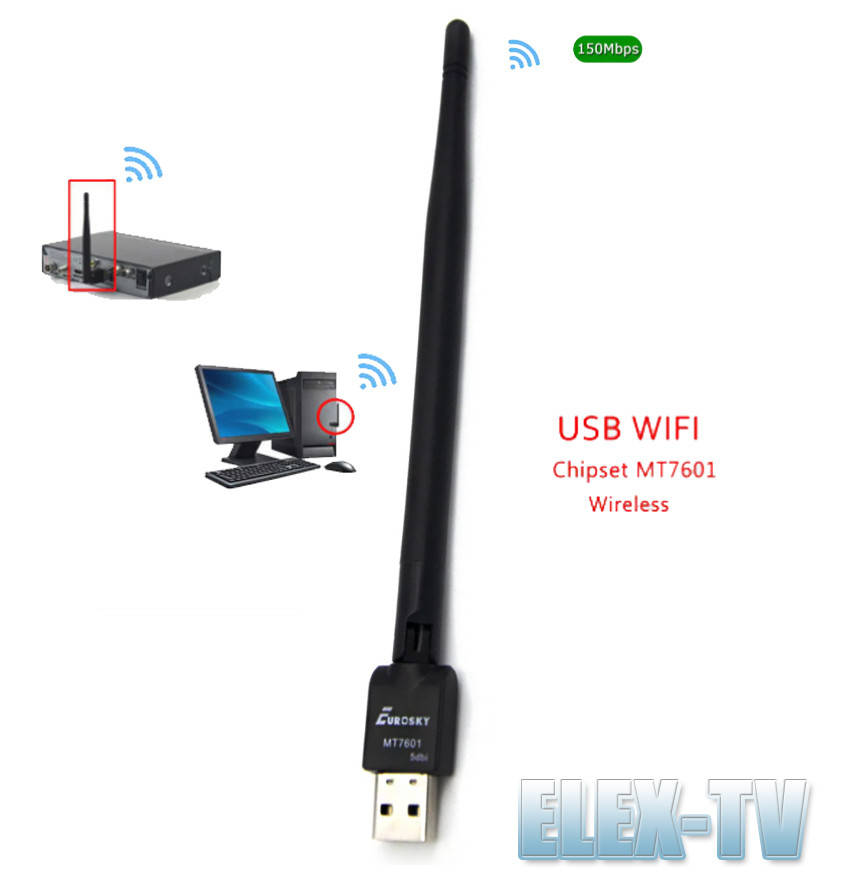 

EUROSKY WI-FI адаптер MT- 7601 (5dBi)