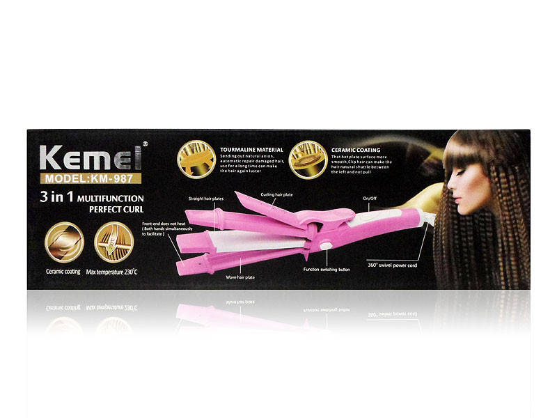 

Утюжок для волос плойка Kemei JB-KM-987 40шт 9202