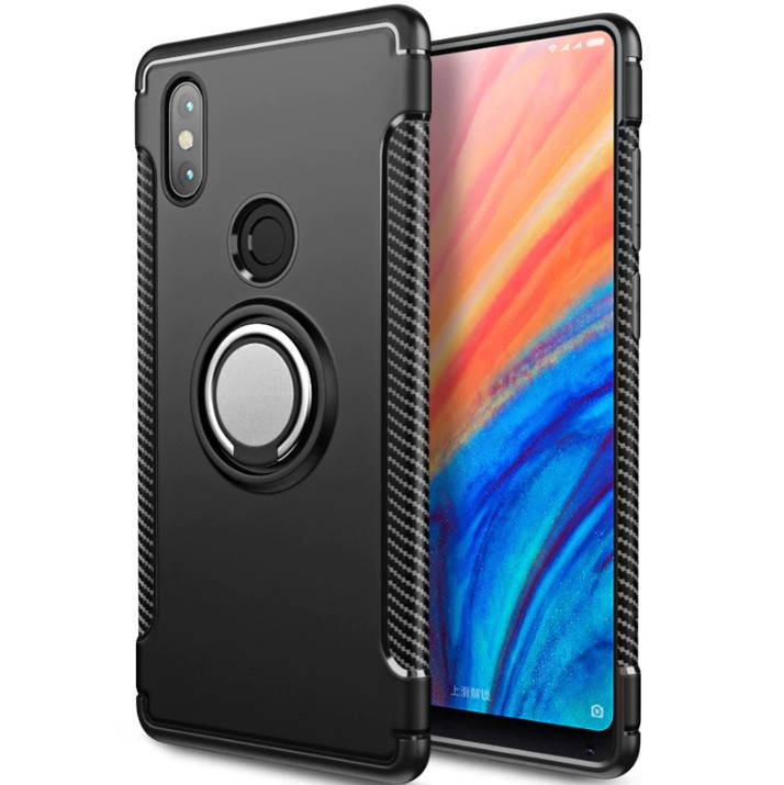 

Защитный чехол Xiaomi Mi MiX 2S с кольцом под магнит, Черный