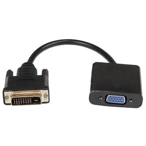 

Переходник штекер DVI-D - гнездо VGA, c кабелем 0,1м