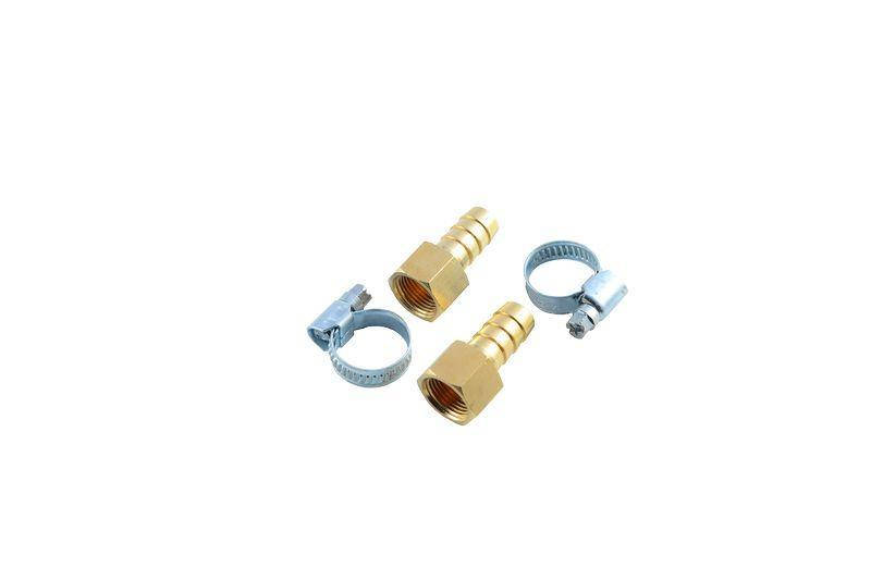 

Штуцер пневматический внутр резьба 1/4"- "елочка" 8мм к-т 2 шт + хомуты для крепежа в блистере