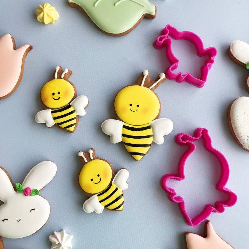 

3Д формочки - Пчёлки 2шт, Вырубка из пластика, Fortune3D