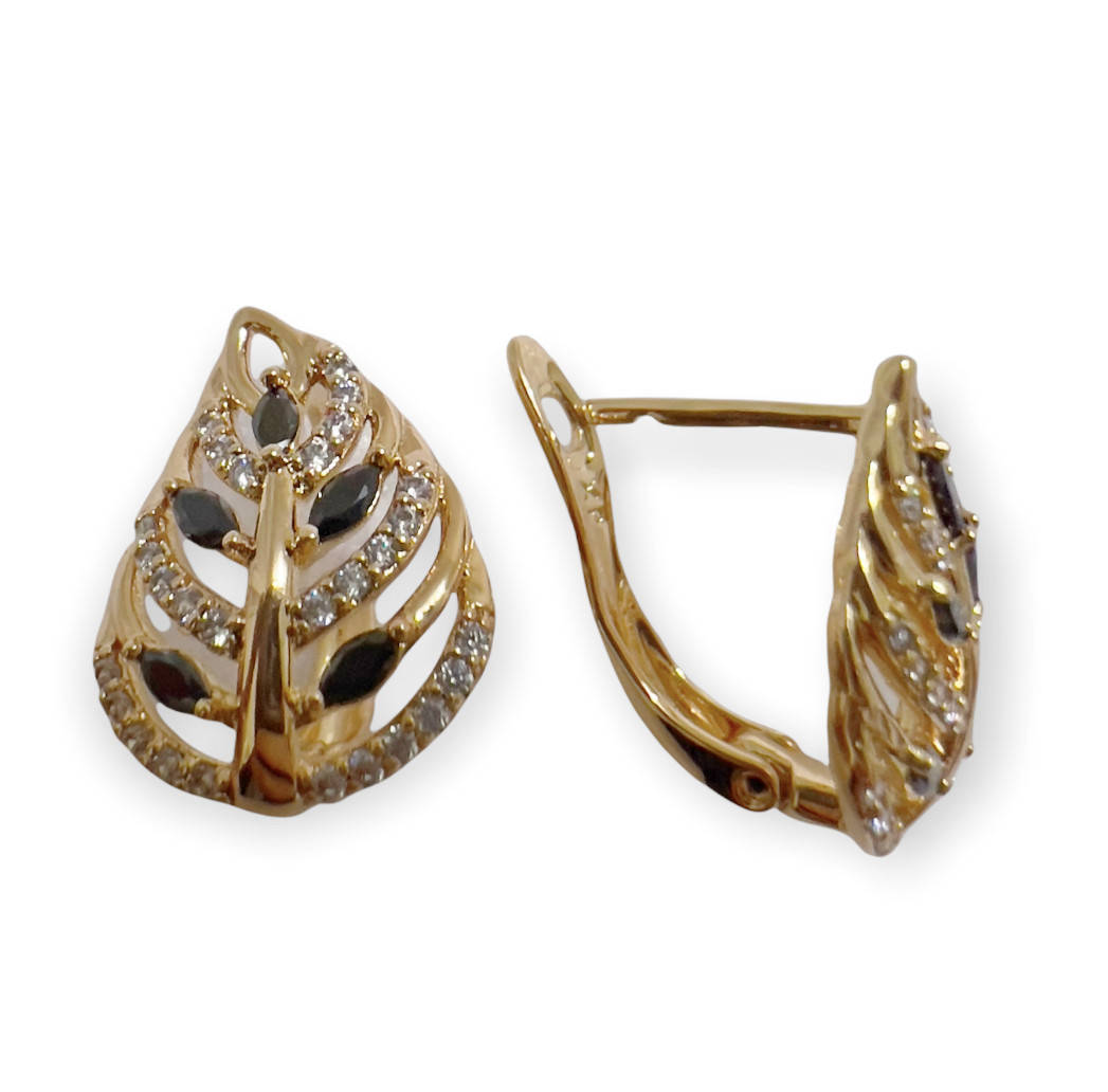 

Серьги стильные Xuping. 18k