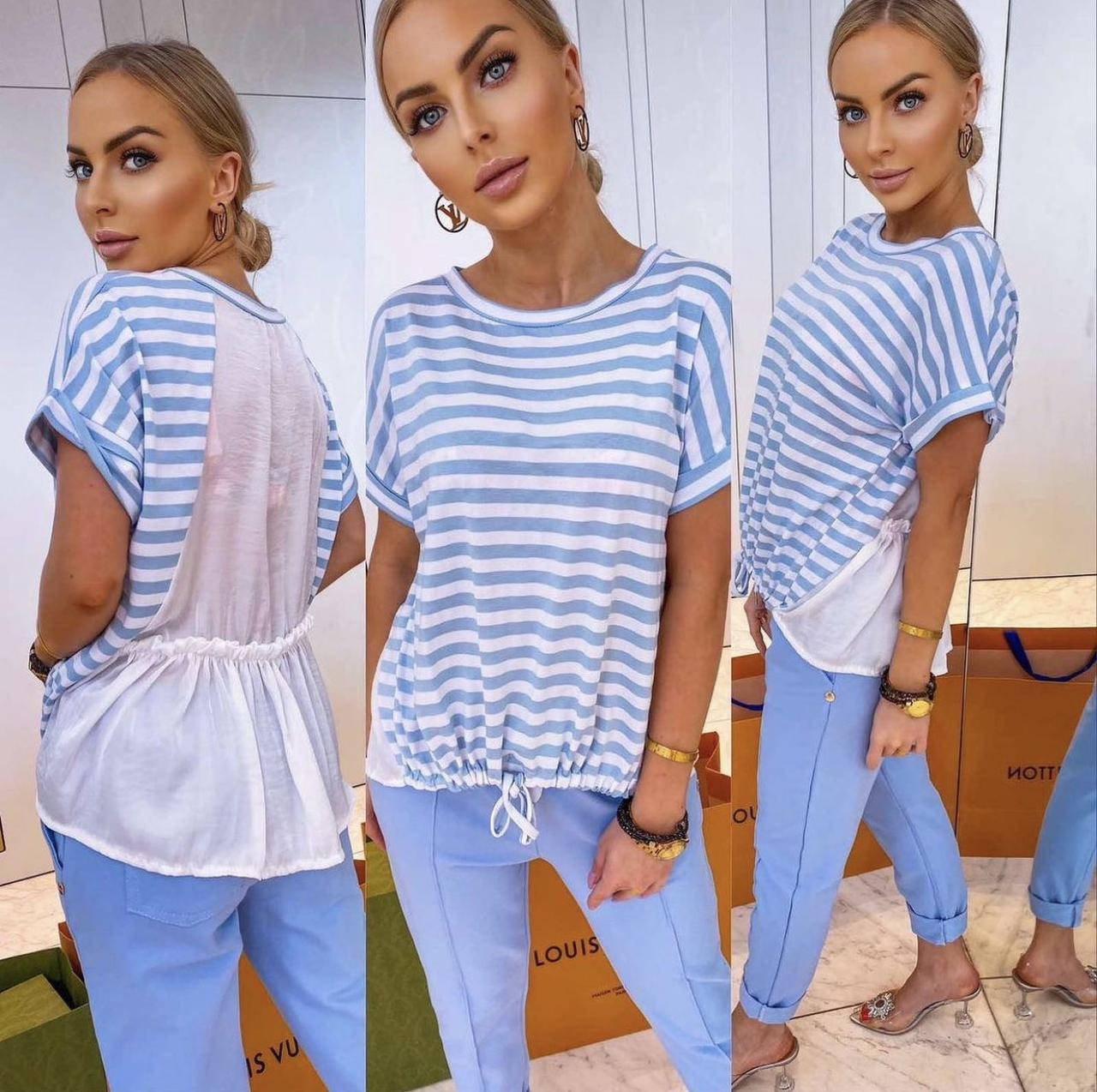 

Костюм 2-ка женский стильный в полоску, размеры 42-48 (4цв) "VLADA" недорого от прямого поставщика, Разные цвета