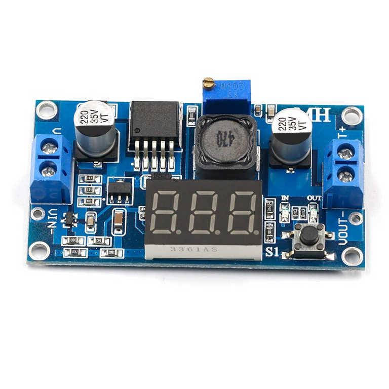 

Модуль питания регулируемый понижающий LM2596 3A светодиодная индикация напряжения