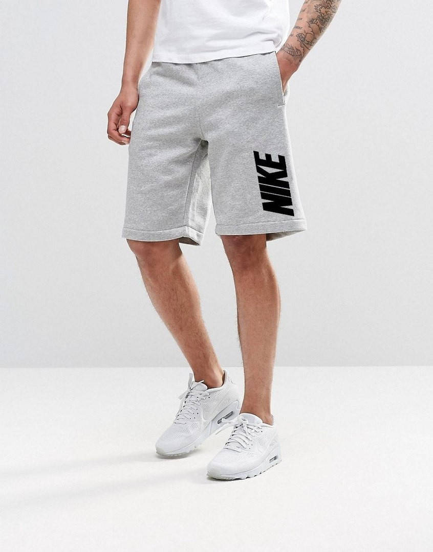 

Летние трикотажные шорты Найк, мужские спортивные шорты Nike XS серые, Серый