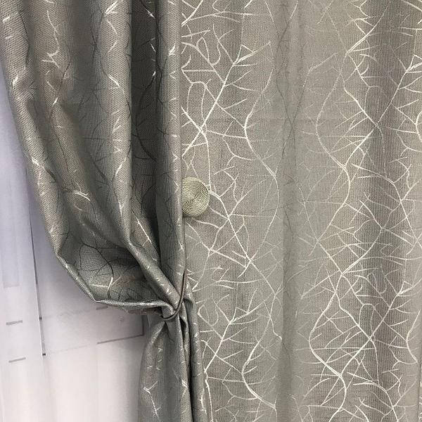 

Солнцезащитные шторы из льна блэкаут 100% защита от солнца Серые шторы, Серый