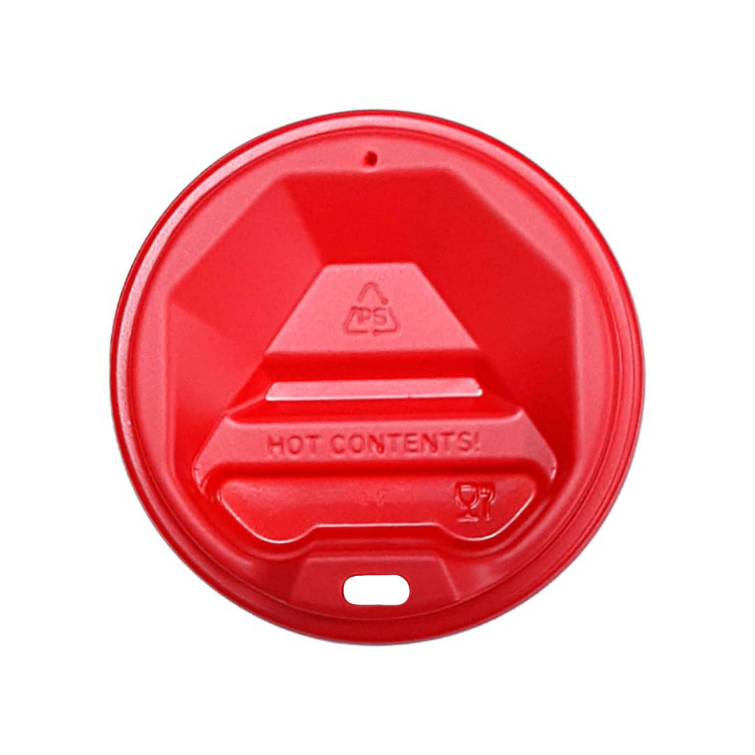 

Крышка на бумажный стакан 77 мм Красная, Черный