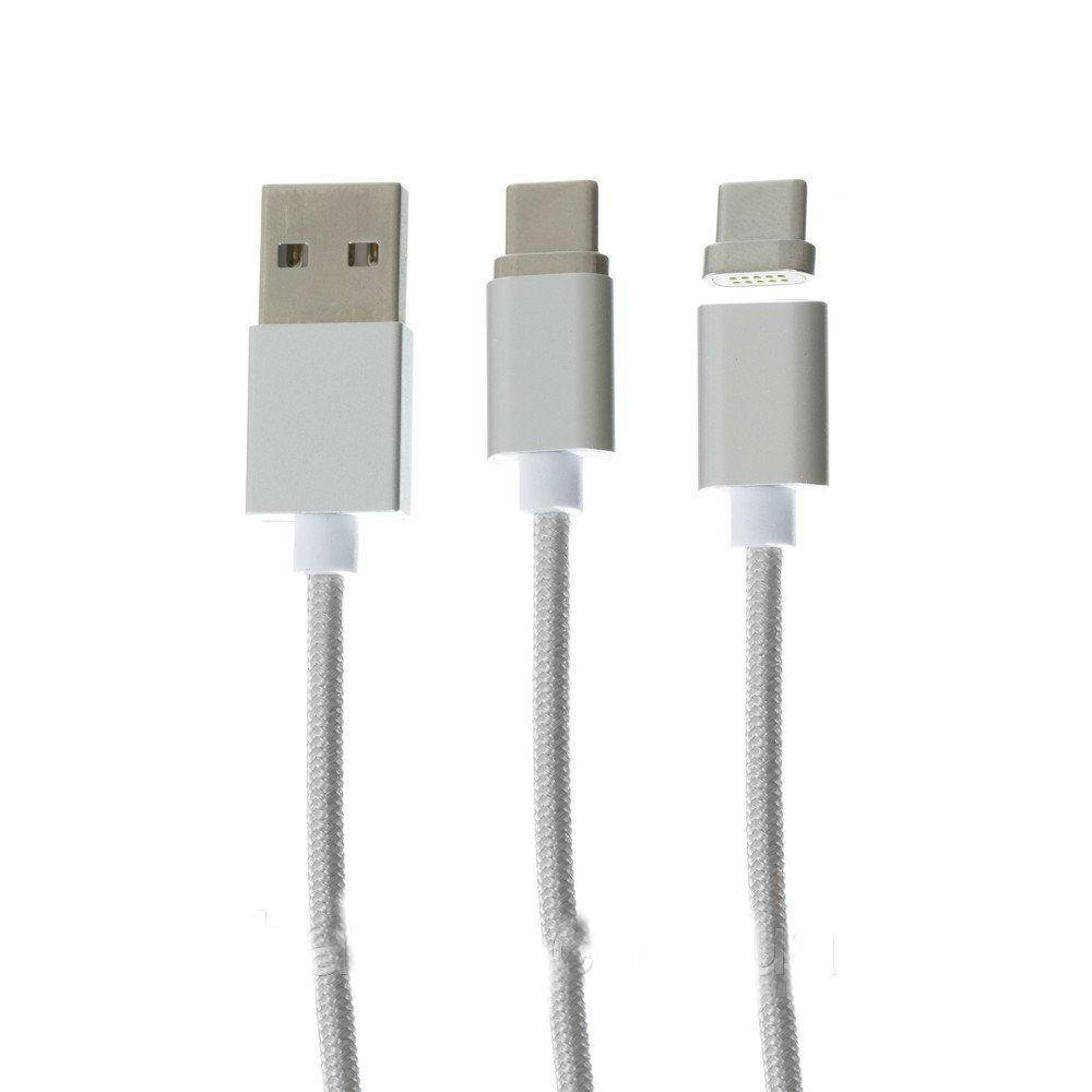 

Кабель USB Type-C магнитный MAGNETIC CLIP-ON стальной