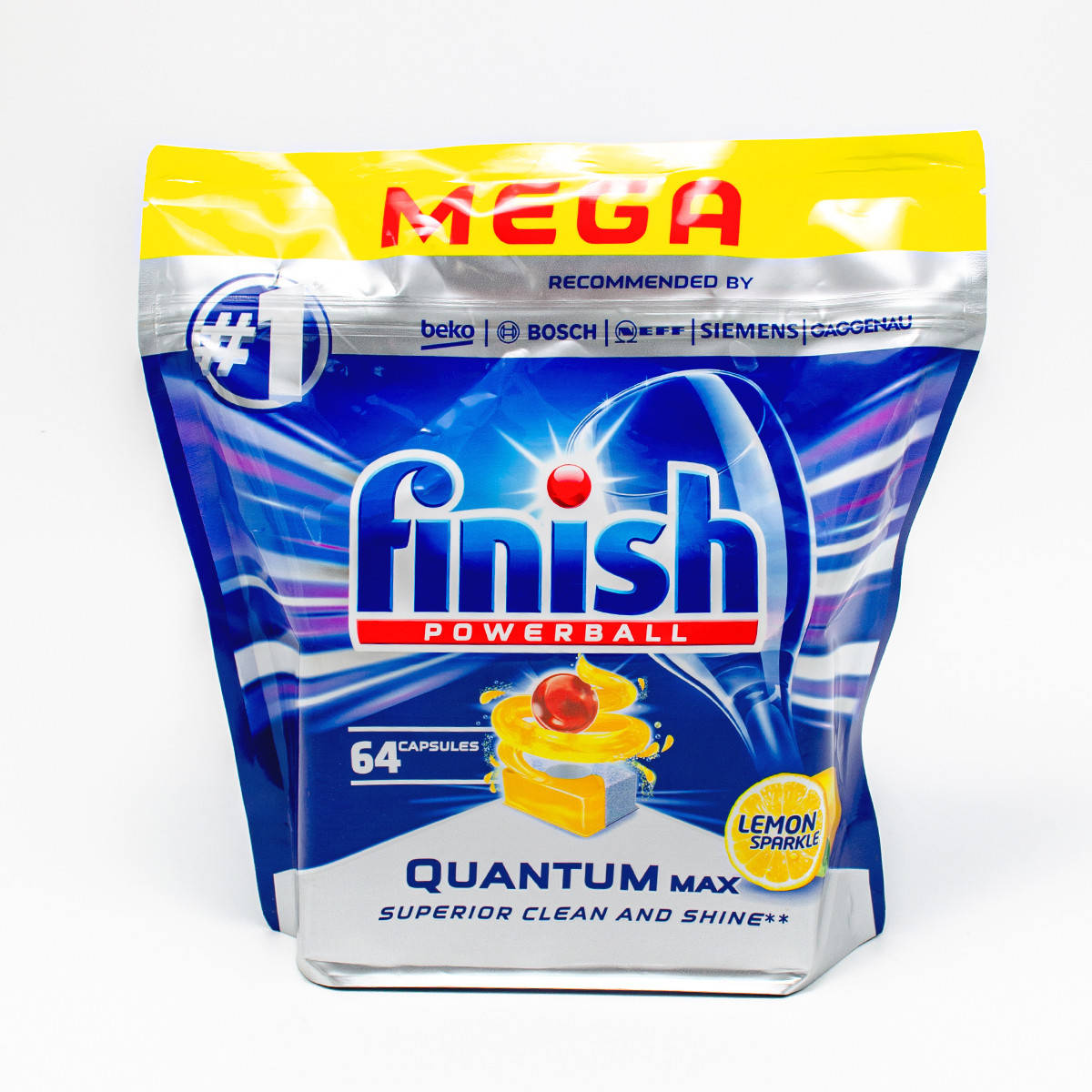 

Таблетки для посудомоечной машины Finish Quantum (64 шт.)