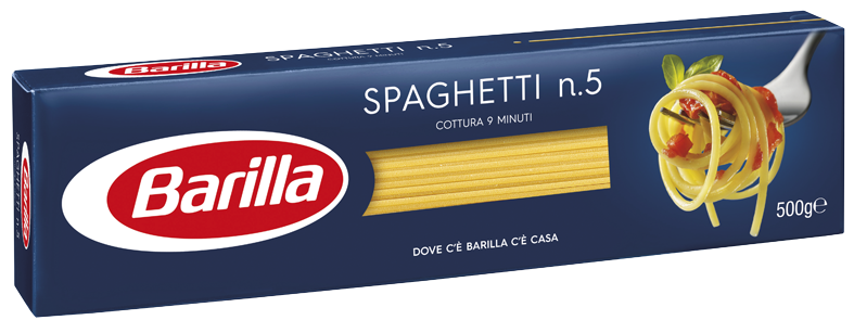 

Макароны спагетти BARILLA Spaghetti №5 500г, 24шт/ящ