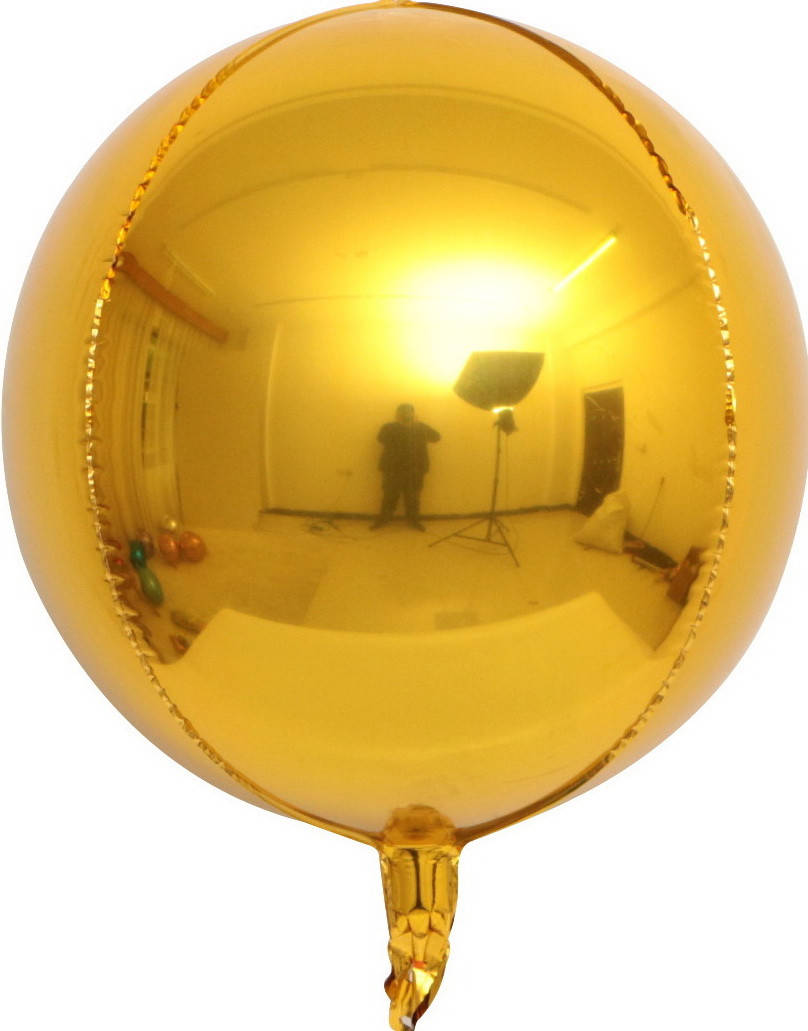 

Фольгована кулька 4D сфера золотий 32" (80см) Китай, Золото