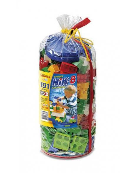 

Конструктор Юника "НИК-8" Блочный 191 деталь От 3-х лет