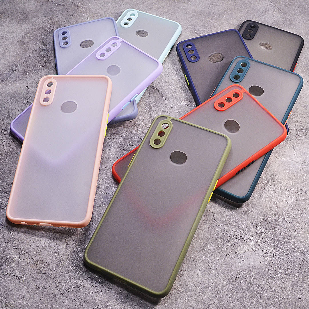 

Пластиковый чехол с цветными боками и защитой на камеру Samsung Galaxy A10s 2019 A107F