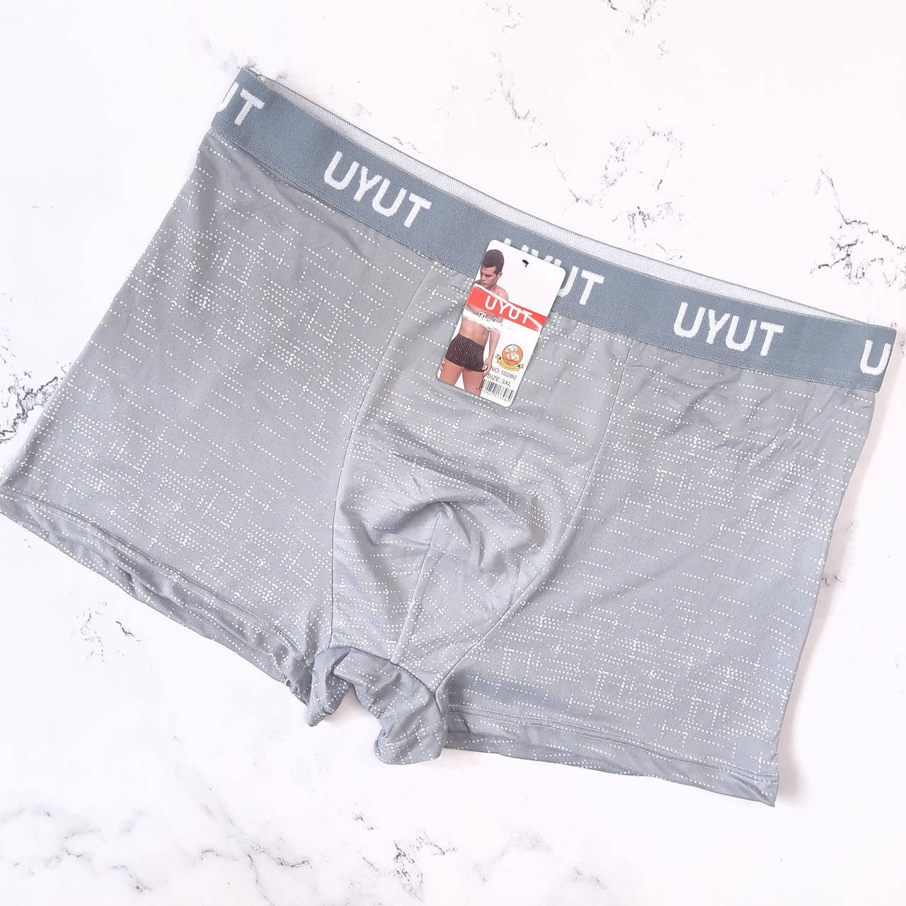 

Мужские трусы боксеры  размеры шорты uyut мужское белье, Серый