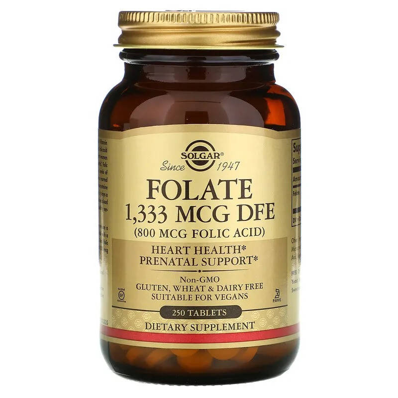 

Фолиевая кислота в таблетках (Folic acid) 800 мкг 250 таблеток