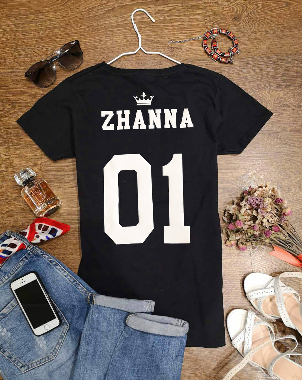 

Печать на футболке с Вашим (любым) именем и номером, Разные цвета