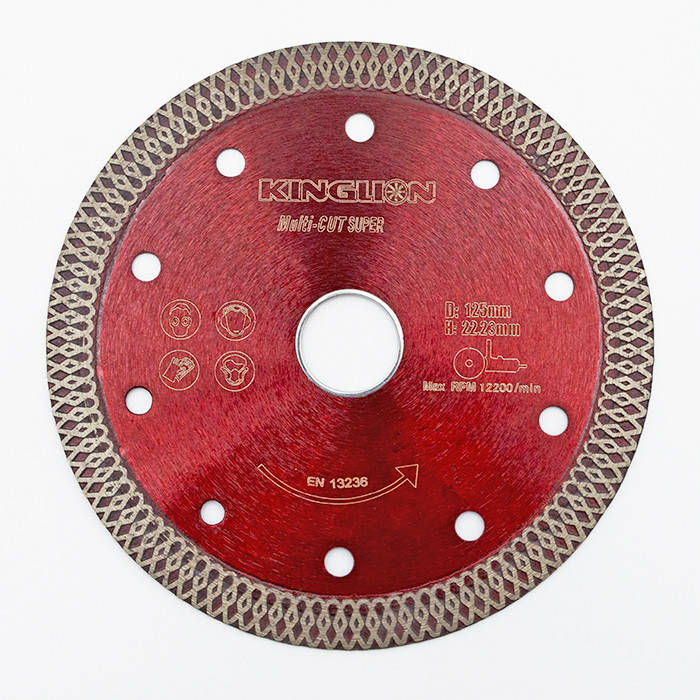 

Круг, диск алмазный по керамограниту с фланцем 125 мм KingLion Multigress