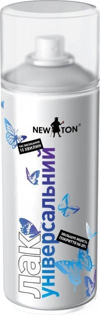 

Лак аэрозольный New Ton универсальный 400 мл Бесцветный матовый
