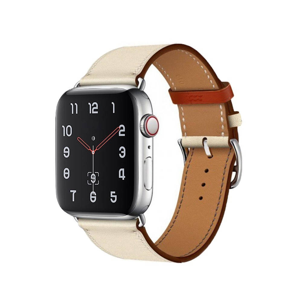 

Ремешок ANT-STORE Hermes Single Tour на Apple Watch кожаный L42/44 Craie (514)