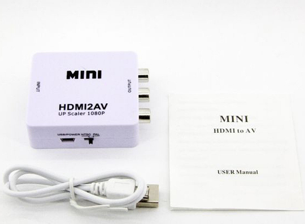 

Конвертер MINI, HDMI в AV (гн.HDMI (IN)- 3гн.RCA(OUT))